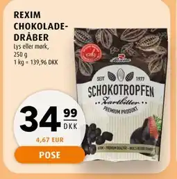 Scandinavian Park REXIM CHOKOLADEDRÅBER tilbud
