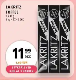 Scandinavian Park LAKRITZ TOFFEE tilbud