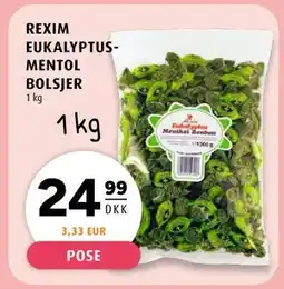 Scandinavian Park REXIM EUKALYPTUSMENTOL BOLSJER tilbud