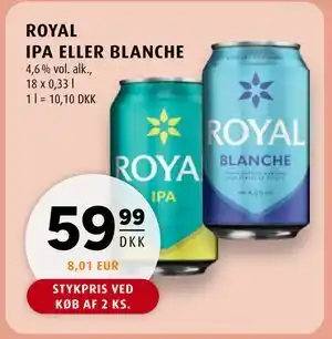 Scandinavian Park ROYAL IPA ELLER BLANCHE tilbud