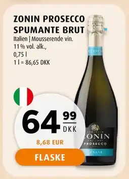 Scandinavian Park ZONIN PROSECCO SPUMANTE BRUT tilbud