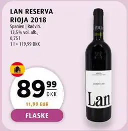 Scandinavian Park LAN RESERVA RIOJA 2018 tilbud