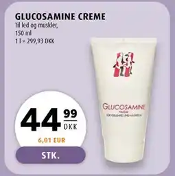 Scandinavian Park GLUCOSAMINE CREME tilbud