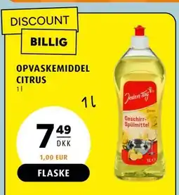 Scandinavian Park OPVASKEMIDDEL CITRUS tilbud