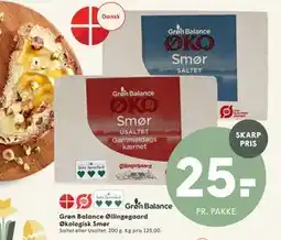 SPAR Grøn Balance Øllingegaard Økologisk Smør tilbud