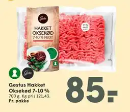 SPAR Gestus Hakket Oksekød 7-10 % tilbud