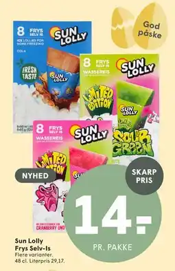 SPAR Sun Lolly Frys Selv-Is tilbud