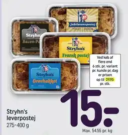 REMA 1000 Stryhn's leverpostej tilbud