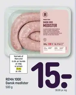 REMA 1000 REMA 1000 Dansk medister tilbud