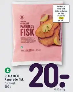 REMA 1000 REMA 1000 Panerede fisk tilbud