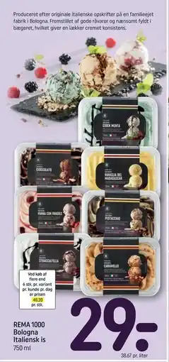 REMA 1000 REMA 1000 Bologna Italiensk is tilbud