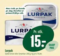 Min Købmand Lurpak tilbud