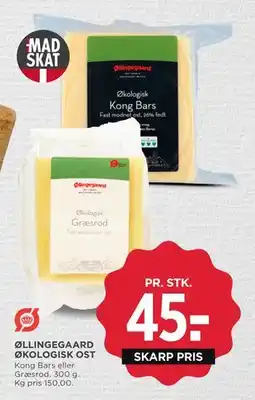 MENY ØLLINGEGAARD ØKOLOGISK OST tilbud