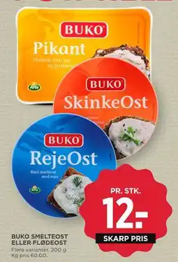 MENY BUKO SMELTEOST ELLER FLØDEOST tilbud