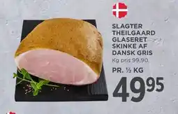 MENY SLAGTER THEILGAARD GLASERET SKINKE AF DANSK GRIS tilbud