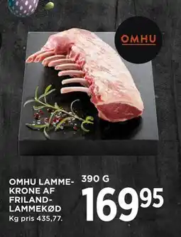 MENY OMHU LAMMEKRONE AF FRILANDLAMMEKØD tilbud
