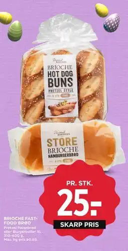 MENY BRIOCHE FASTFOOD BRØD tilbud