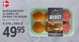MENY BURGER BOOST SLIDERS AF DANSK OKSEKØD tilbud