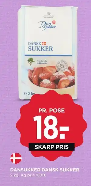 MENY DANSUKKER DANSK SUKKER tilbud