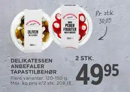 MENY DELIKATESSEN ANBEFALER TAPASTILBEHØR tilbud