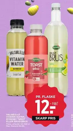 MENY VALSØLILLE VITAMIN WATER, RYNKEBY TØRST ELLER FRUGTBRUS tilbud