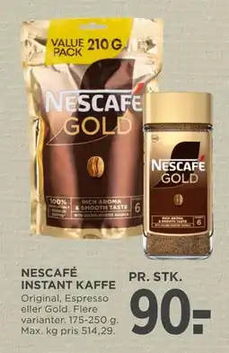MENY NESCAFÉ INSTANT KAFFE tilbud