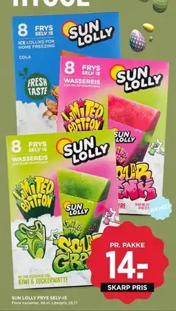 MENY SUN LOLLY FRYS SELV-IS tilbud