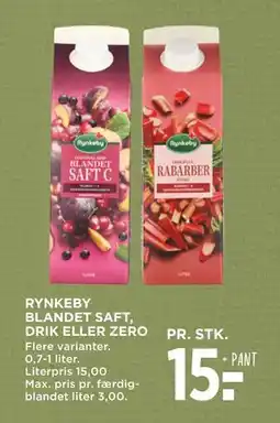 MENY RYNKEBY BLANDET SAFT, DRIK ELLER ZERO tilbud
