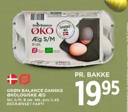 MENY GRØN BALANCE DANSKE ØKOLOGISKE ÆG tilbud