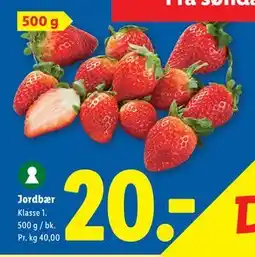 Lidl Jordbær tilbud