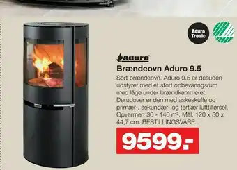 Bauhaus Brændeovn Aduro 9,5 tilbud