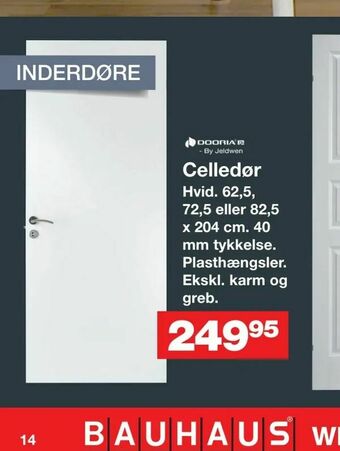 Bauhaus Celledør tilbud