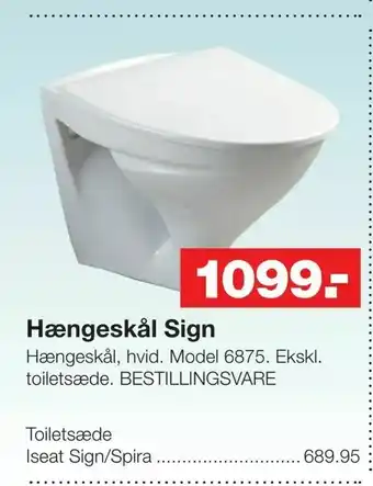 Bauhaus Hængeskål Sign tilbud