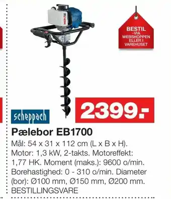 Bauhaus Pælebor EB1700 tilbud