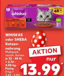 Kaufland DE Whiskas oder sheba katzen- nahrung tilbud