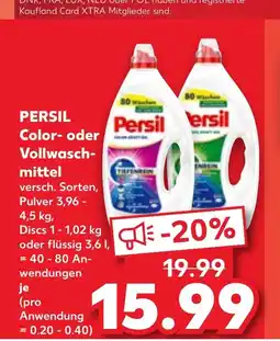 Kaufland DE Persil color- oder vollwasch- mittel tilbud