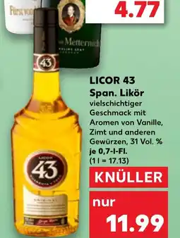 Kaufland DE Licor 43 span. likör tilbud