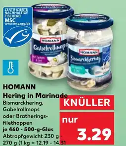 Kaufland DE Homann hering in marinade tilbud