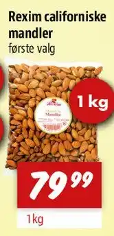 zur Krone Rexim californiske mandler tilbud