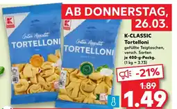 Kaufland DE K-classic tortelloni tilbud