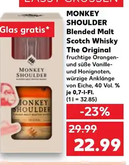 Kaufland DE Monkey shoulder blended malt scotch whisky the original tilbud