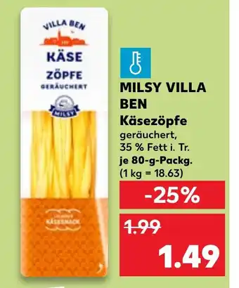 Kaufland DE Milsy villa ben käsezöpfe tilbud