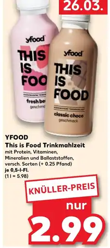 Kaufland DE YFOOD This is Food Trinkmahlzeit tilbud