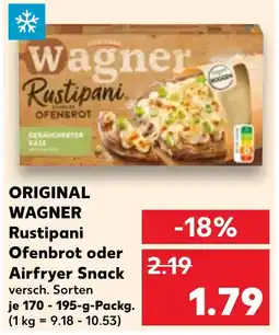 Kaufland DE Original wagner rustipani ofenbrot oder airfryer snack tilbud