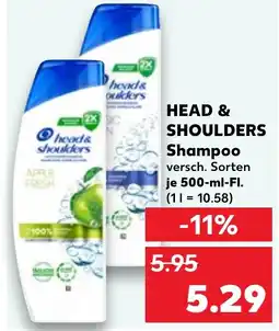 Kaufland DE Head & shoulders shampoo tilbud