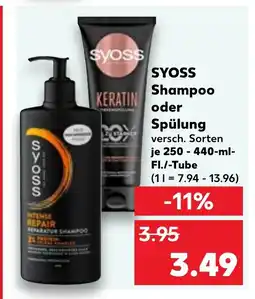 Kaufland DE Syoss shampoo oder spülung tilbud