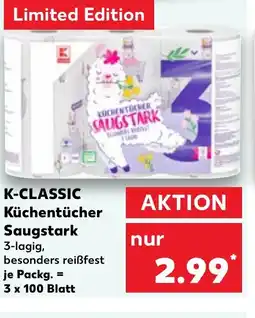 Kaufland DE K-classic küchentücher saugstark tilbud