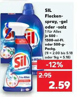 Kaufland DE Sil flecken- spray, -gel oder -salz tilbud