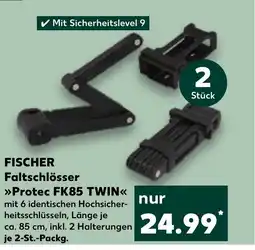 Kaufland DE Fischer faltschlösser protec fk85 twin tilbud