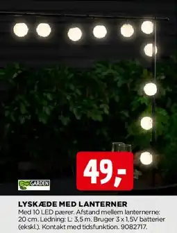 jem & fix Lyskæde med lanterner tilbud